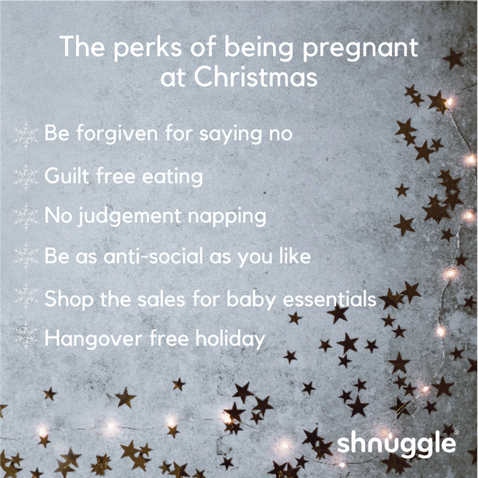 The perks of being pregnant at Christmas