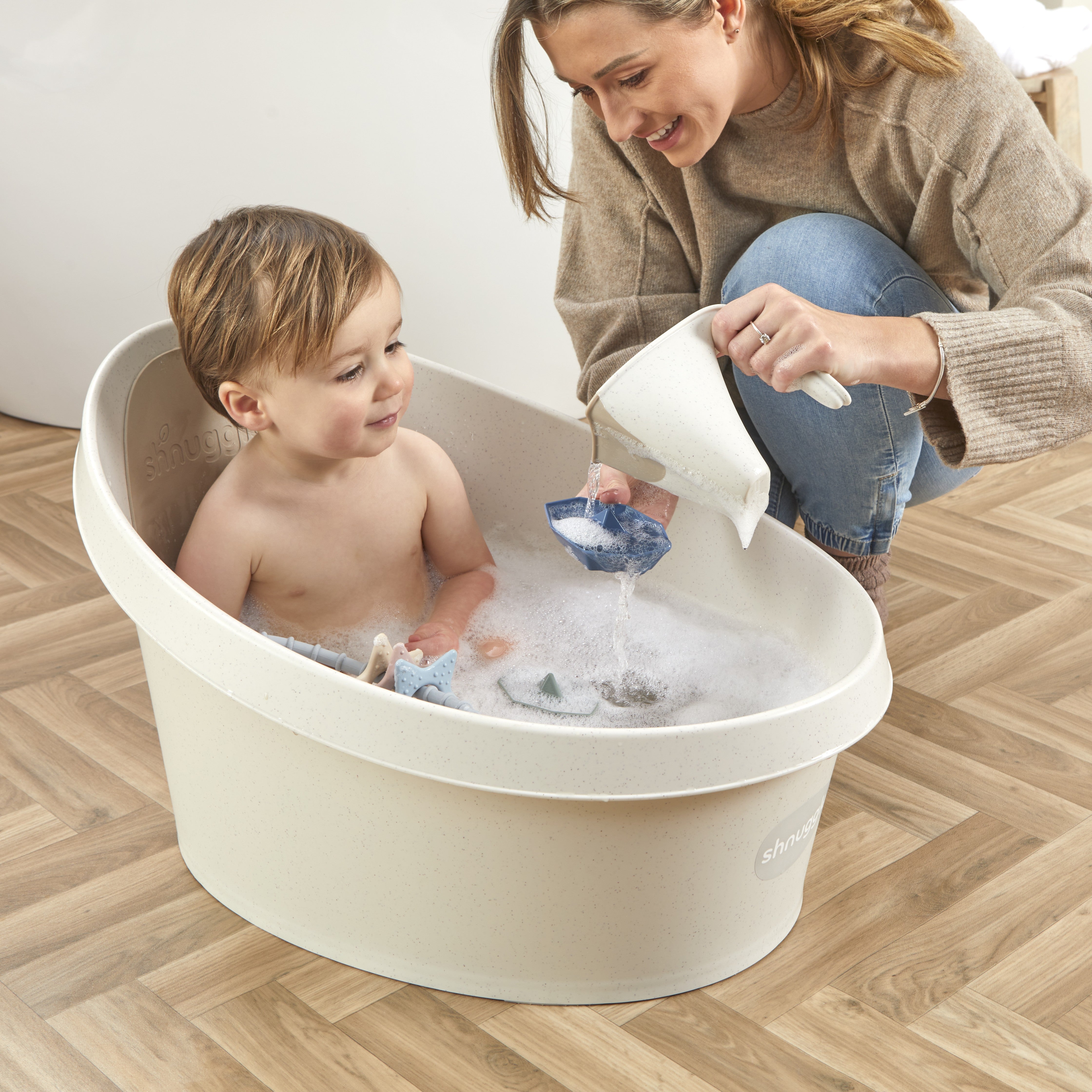 Shnuggle Eco Toddler Bath Recycled Materials Bigger Bath for Toddl