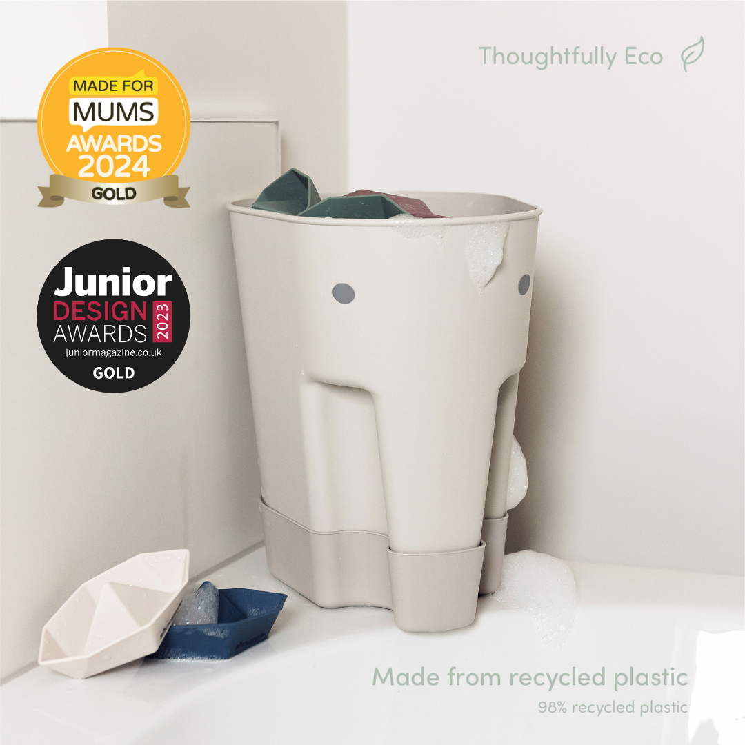 Shnuggle Ellie Bath Toy Drying Caddy Freestanding Baby Toddler Bat